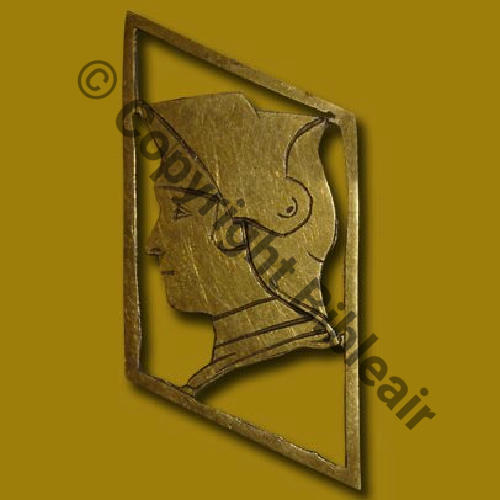 124  1920.30 A1098NH SPA.124 JEANNE ARC 10eDRILLE 3eGp 2eRAC STRASBOURG  SM BRONZE Dos lisse Eping KC Src.JL.TRUC via A.DENIS 